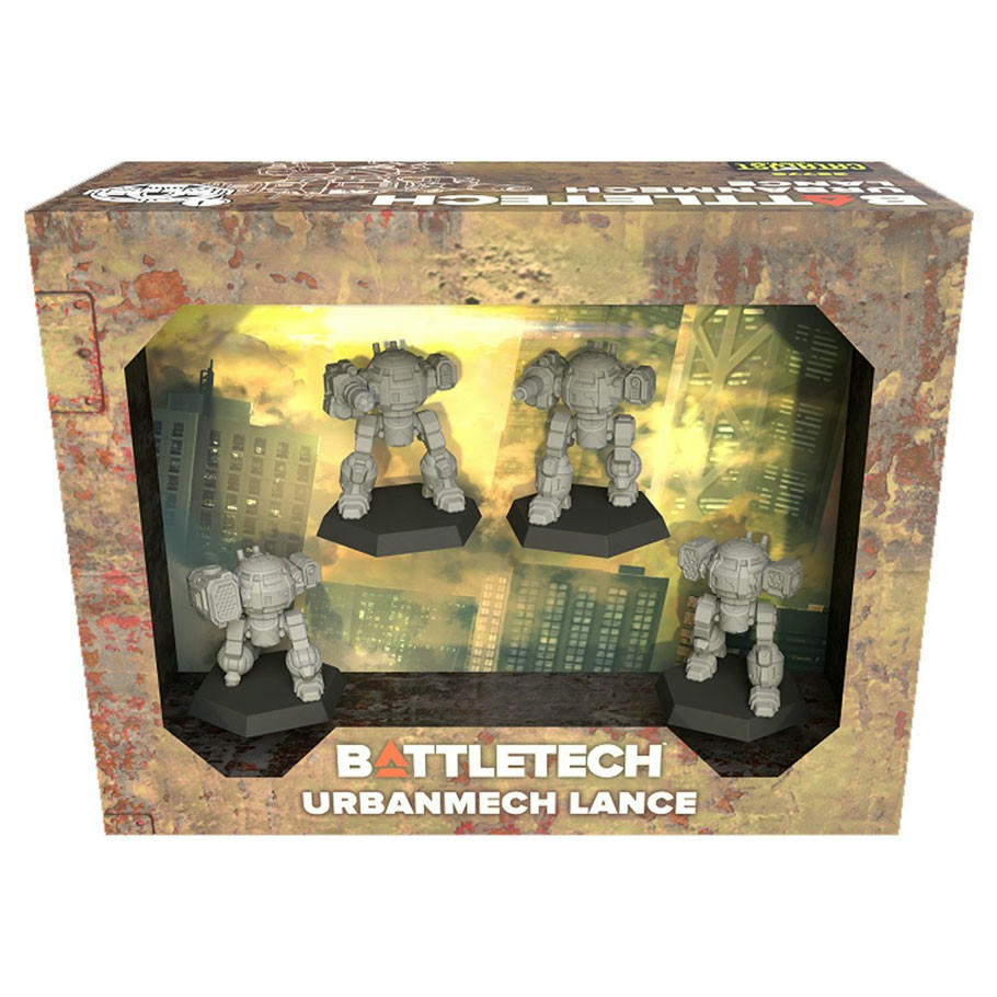 Image of BattleTech: Urbanmech Lance Pack Unpainted Miniatures (4pcs) CAT35776