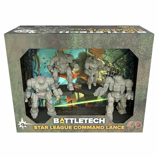 Image of BattleTech: Star League Command Lance Pack Unpainted Miniatures CAT35780