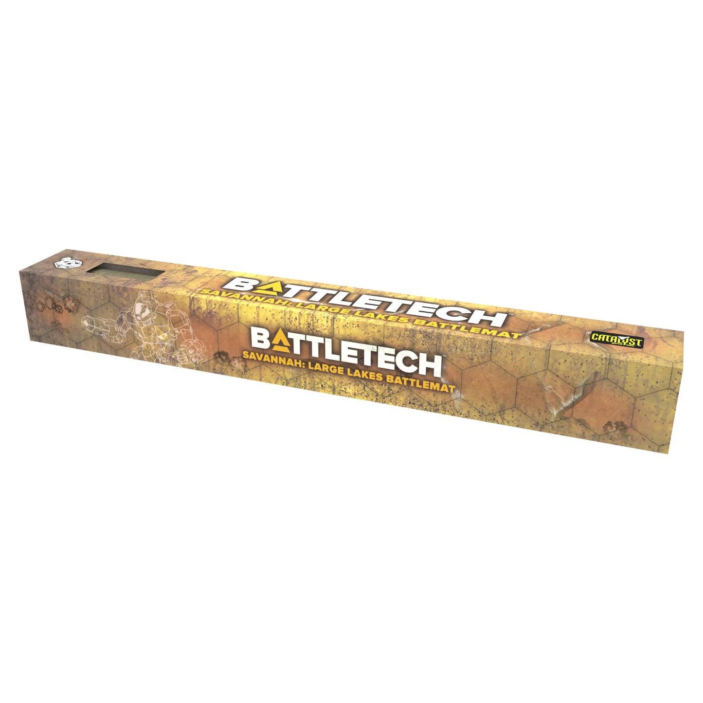 Image of BattleTech: BattleMat - Savannah Large Lakes/Box Canyon