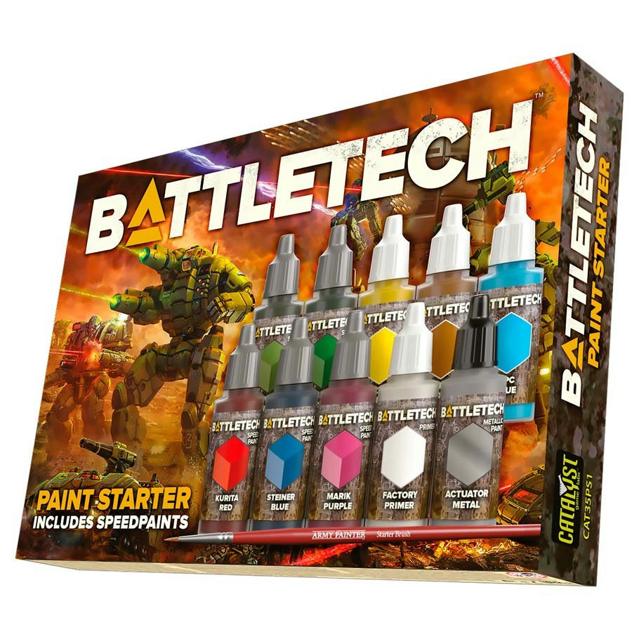 Image of BattleTech Miniatures Starter Paint Set w/Speedpaints CAT35PS1