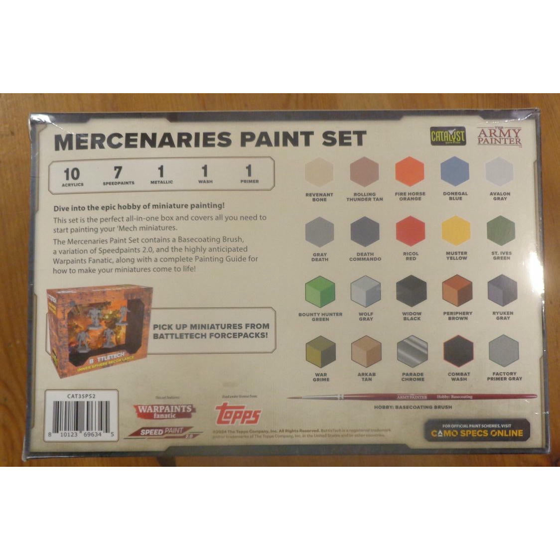 Image of BattleTech Mercenaries Miniatures Starter Paint Set w/Speedpaints CAT35PS2