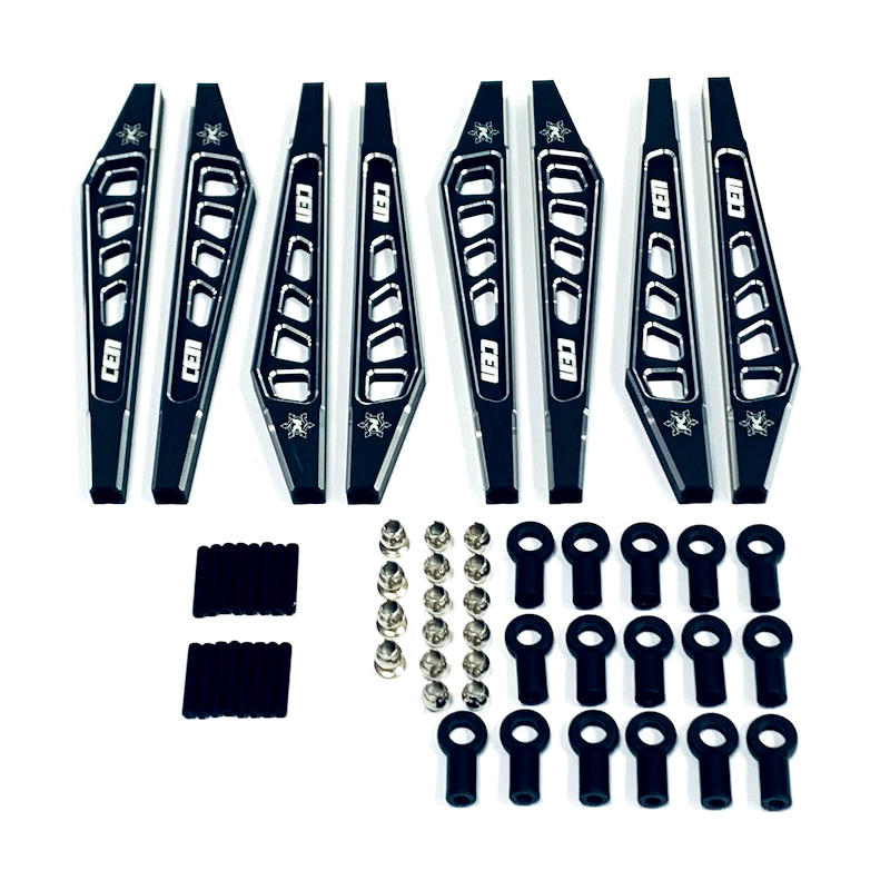 Image of KAOS Suspension Linkage Set for F250 chassis, black anodiz