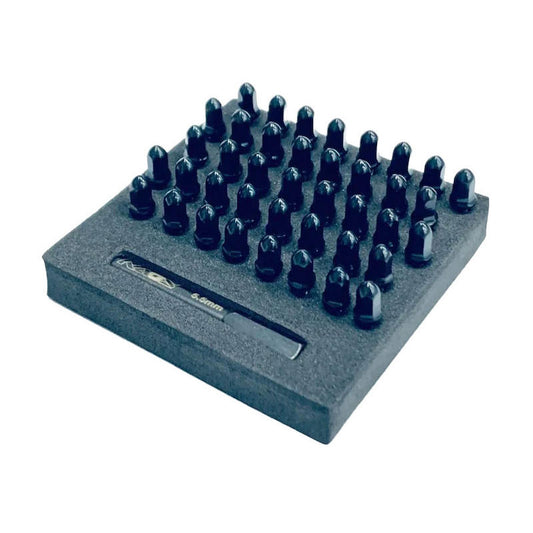 Image of Bullet Wheel Lug (black chrome M2.5 studs, w/tool, 40pcs)