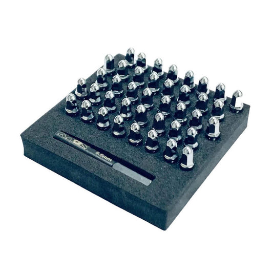 Image of Bullet Wheel Lug(silver chrome M2.5 studs, w/tool, 40pcs)