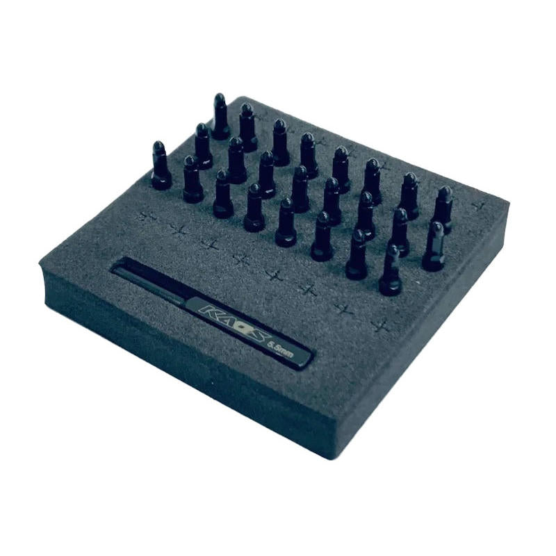 Image of Bullet Wheel Lug (black chrome M2 studs, w/tool, 24pcs)