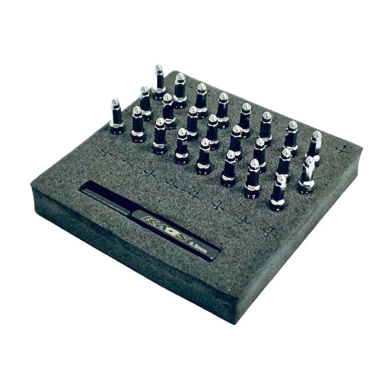 Image of Bullet Wheel Lug(Silver chrome M2 studs, w/tool, 24pcs)
