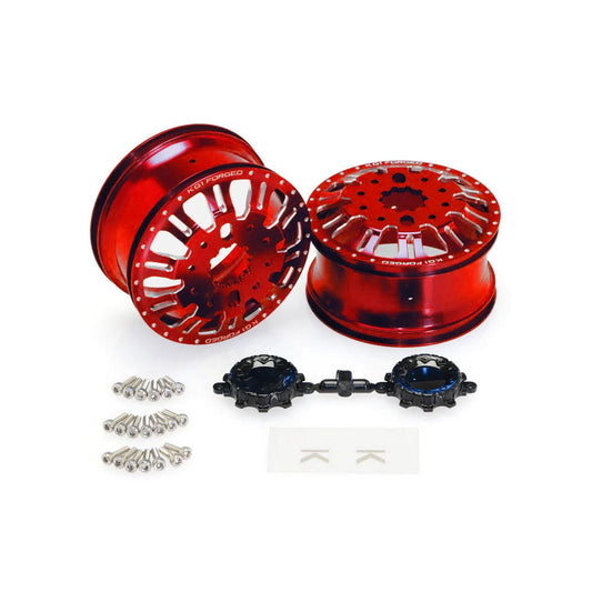 Image of KG1 KD004 Duel Rear Dually Wheel (Red Anodized, 2pcs,
