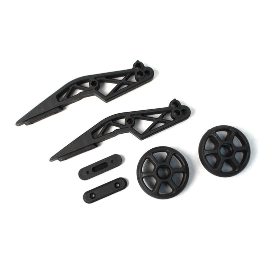 Image of Reeper Wheelie Bar Plastic Parts(Bracket 2pcs,Wheel 2pcs)