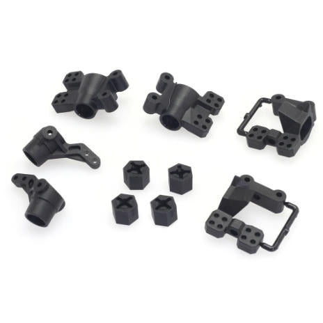 Image of Hub Carriers & Spindle Set (F/R, wheel hex, servo horn,
