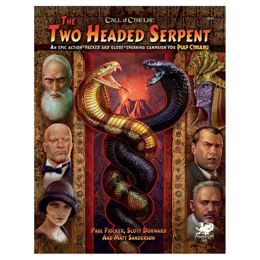 Image of Pulp Cthulhu RPG The Two-Headed Serpent Campaign Hardcover CHA23125-H