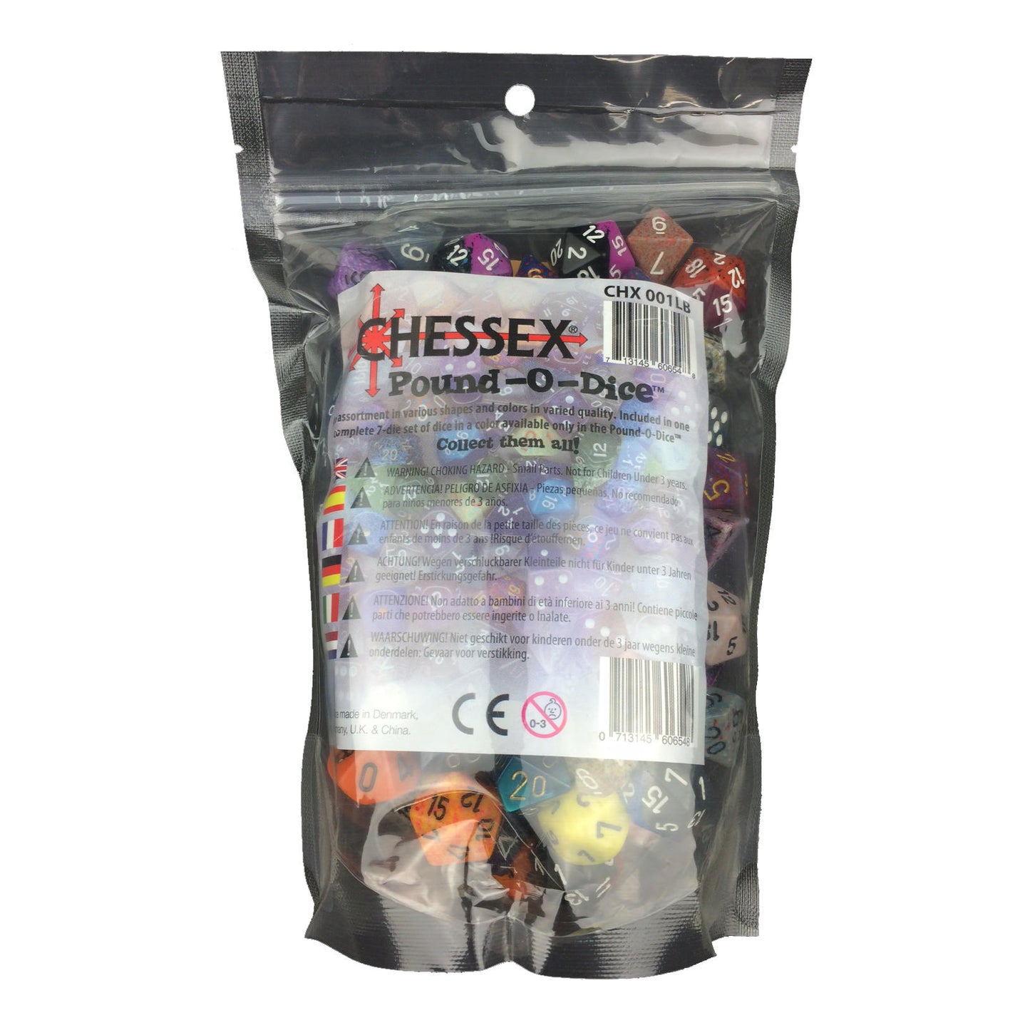 Chessex Pound-O-Dice Set - 1 lb of random dice (about 100 dice) CHX001LB