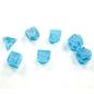 Image of Chessex Mini Luminary Sky/Silver Polyhedral Dice Set D20/12/10/%/8/6x2/4