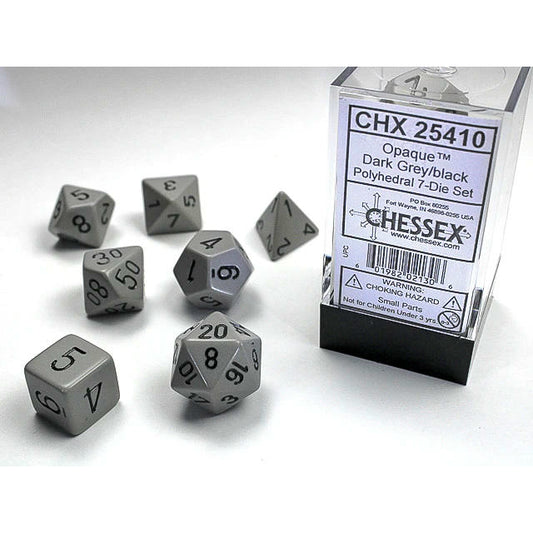 Image of Nostalgia Opaque GM and Beginner Player Polyhedral 7-Die Set