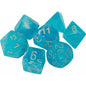 Image of Luminary Sky/Silver Polyhedral Dice Set (D20/12/10/%/8/6/4) CHX27566 Chessex