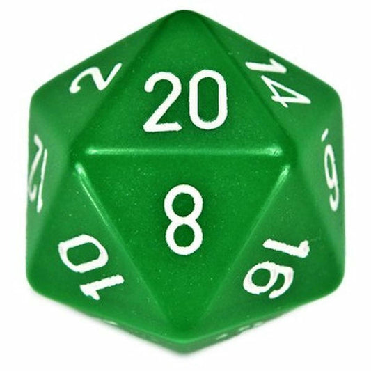 Image of Chessex Opaque Green 34mm d20 20-Sided Die CHXXQ2005