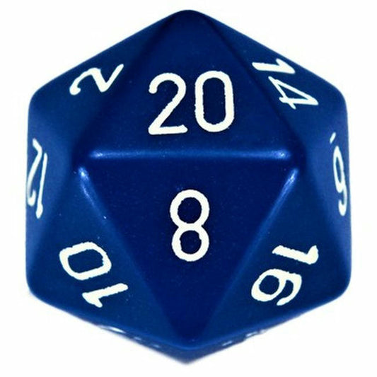 Image of Chessex Opaque Blue 34mm d20 20-Sided Die CHXXQ2006