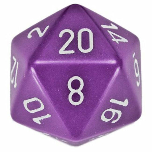 Image of Chessex Opaque Purple 34mm d20 20-Sided Die CHXXQ2007