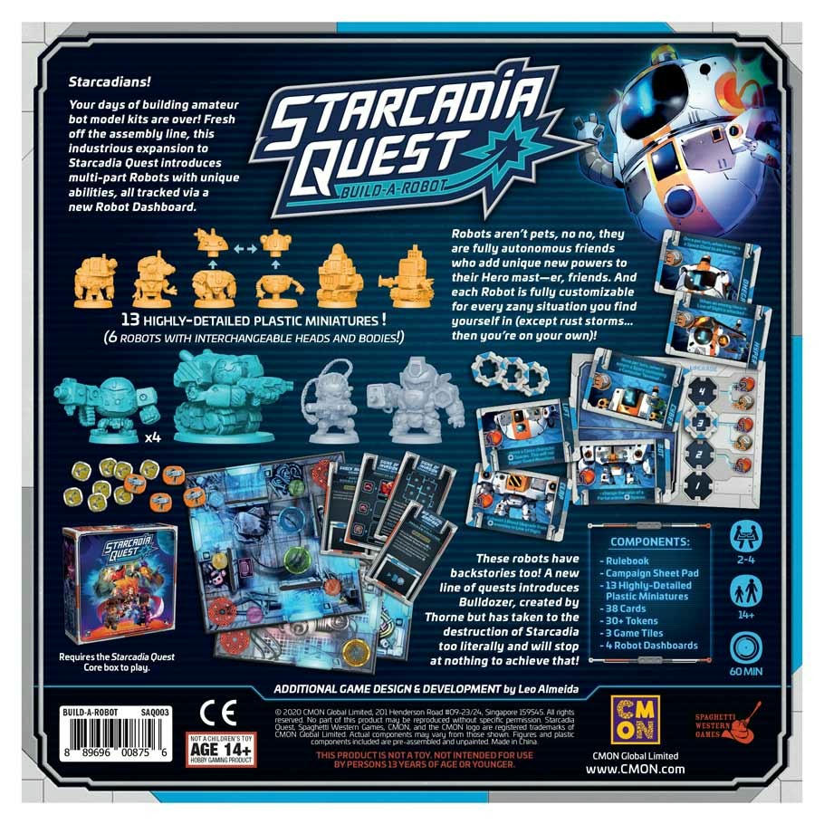 Image of Starcadia Quest: Build-A-Robot Expansion by Cool Mini or Not COLSAQ003