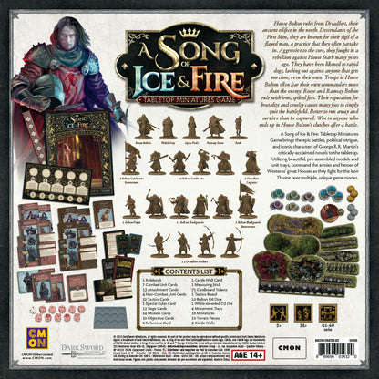 Image of A Song of Fire & Ice Miniatures Game: Bolton Starter Set SIF005 Game Thrones