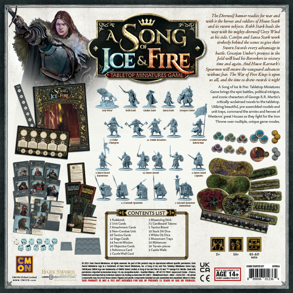 Image of A Song of Fire & Ice Miniatures Game: Stark Starter COLSIF01A