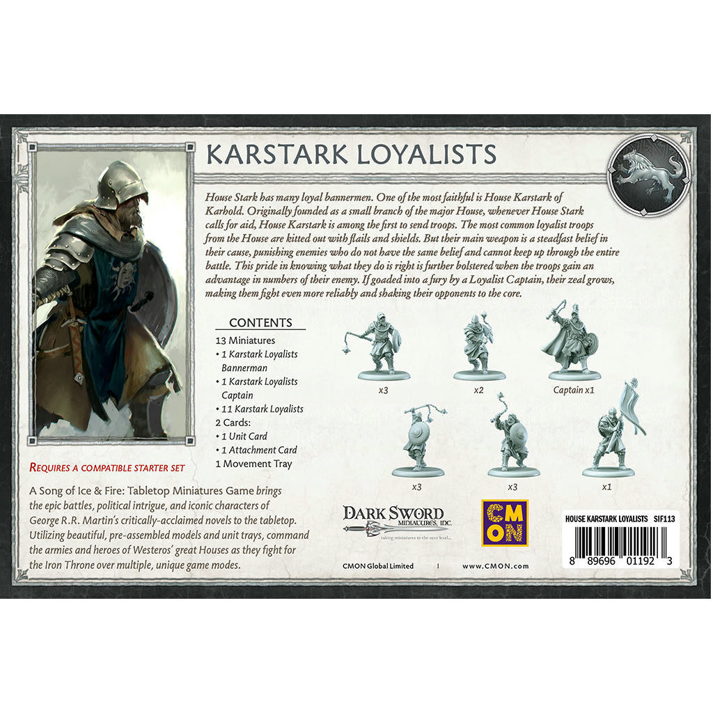 Image of A Song of Fire & Ice Miniatures Game Karstark Loyalists Expansion Set COLSIF113