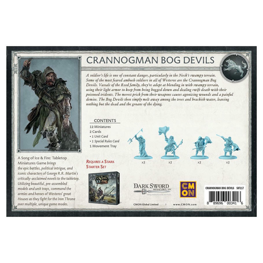 Image of A Song of Fire & Ice Miniatures Game: Crannogman Bog Devils Expansion Set SIF117