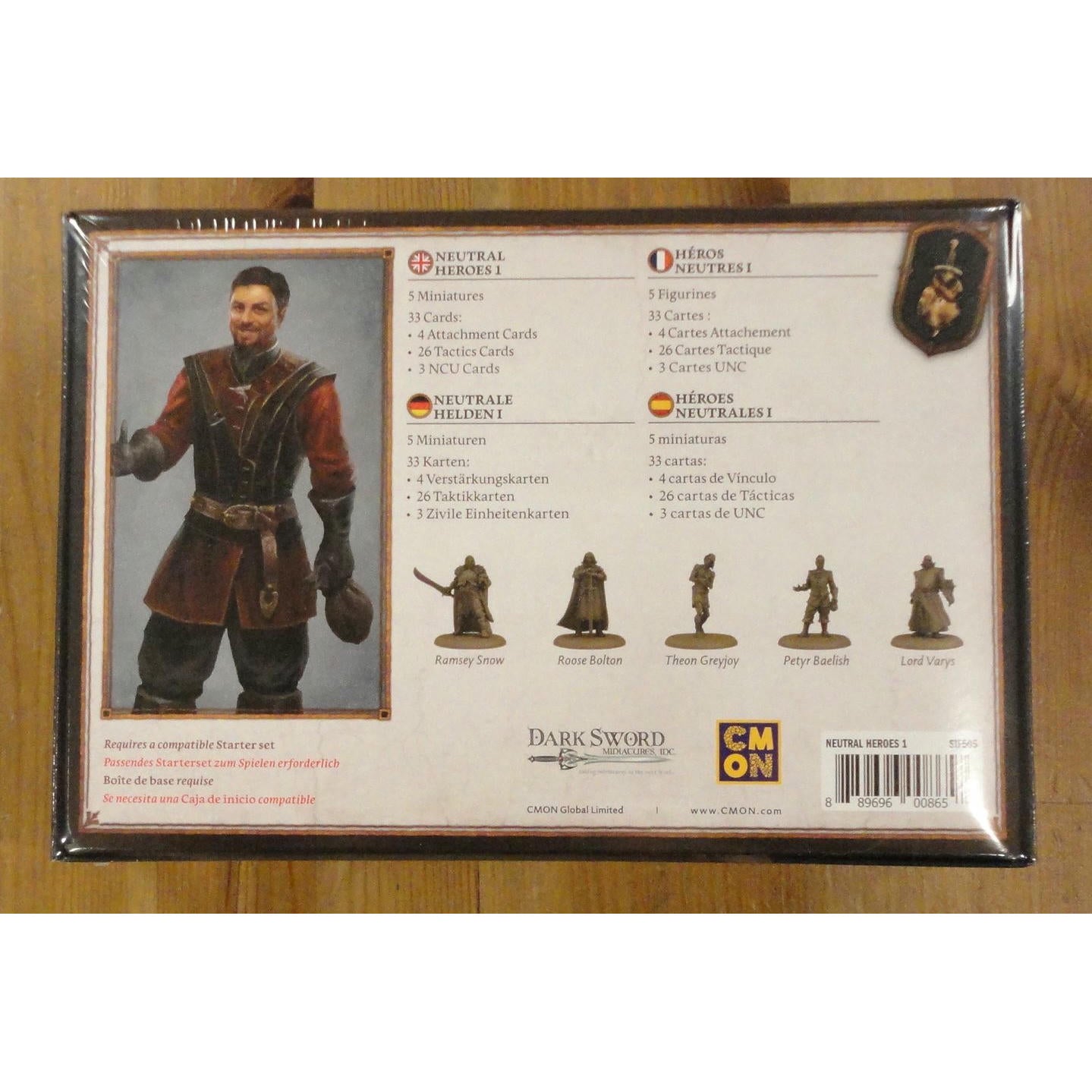 Image of A Song of Fire & Ice Miniatures Game: Neutral Heroes I Expansion #1 Multi-Lang