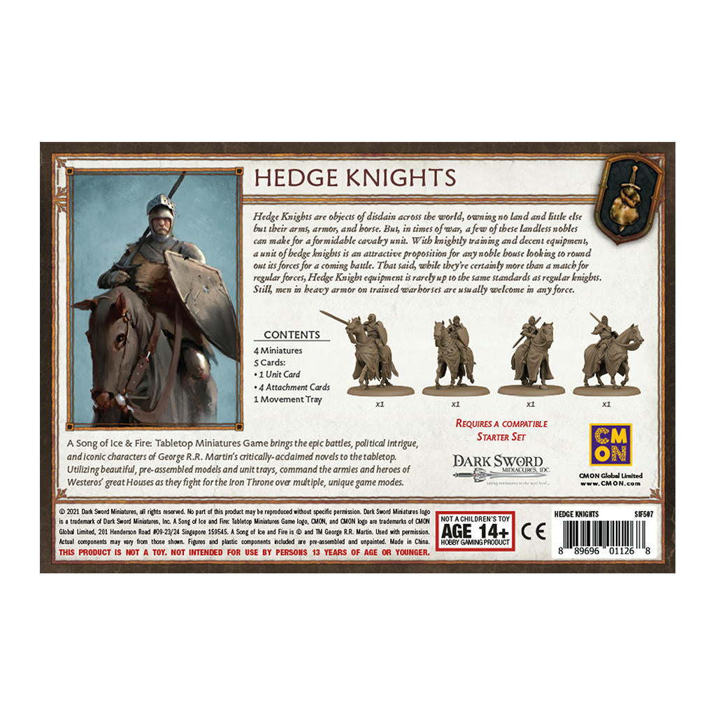 Image of A Song of Fire & Ice Miniatures Game: Neutral Hedge Knights Expansion (Multi-L)