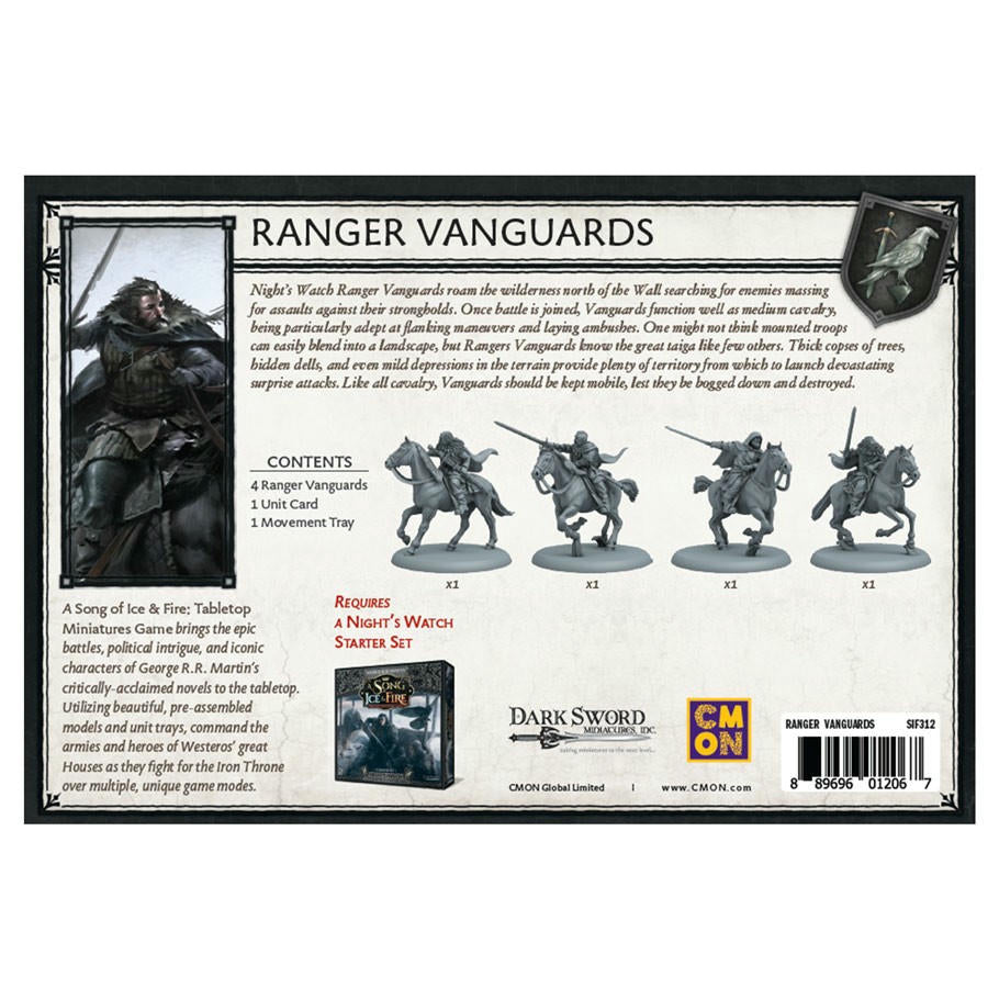 Image of A Song of Fire & Ice Miniatures Game: Night's Watch Ranger Vanguards SIF312
