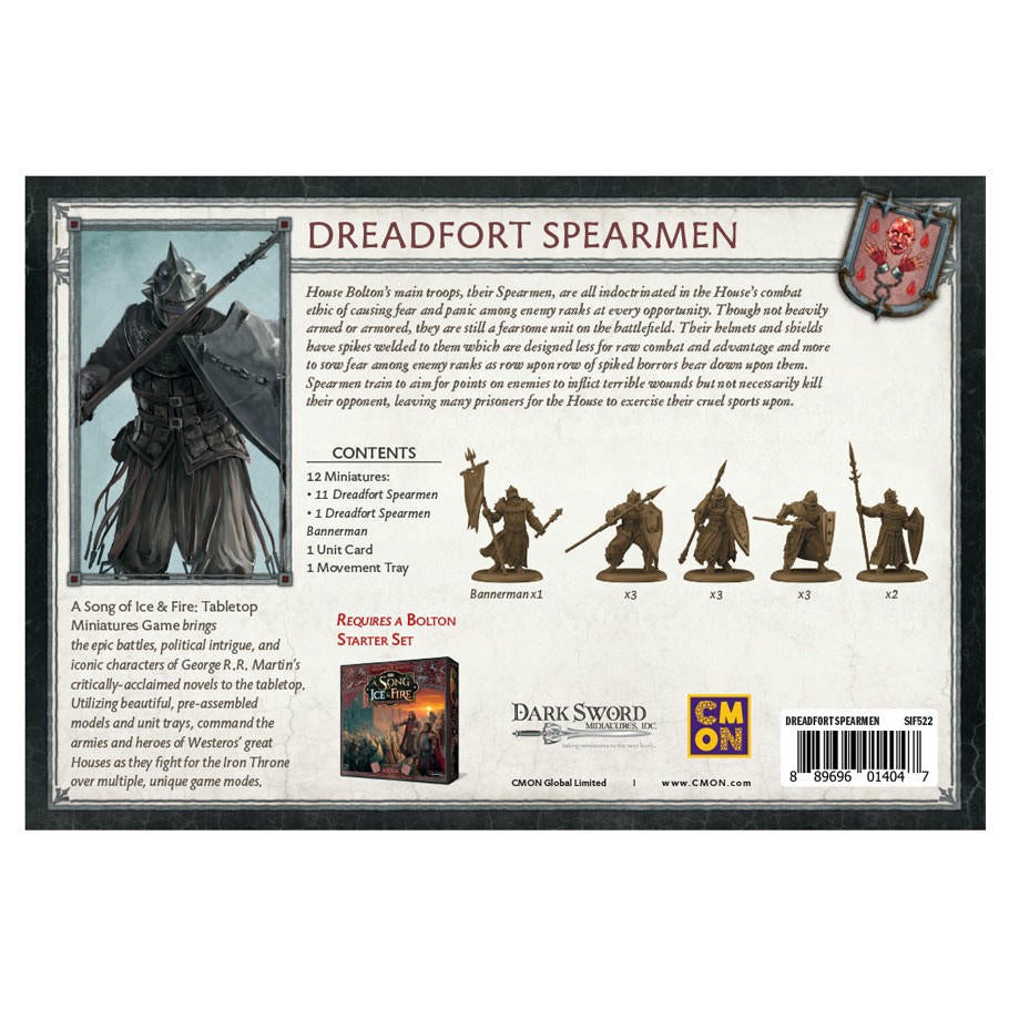 Image of A Song of Fire & Ice Miniatures Game: Bolton Dreadfort Spearmen Expansion