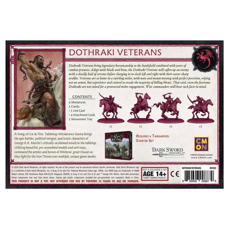 Image of A Song of Fire & Ice Miniatures Game: Targaryen Dothraki Veterans COLSIF602
