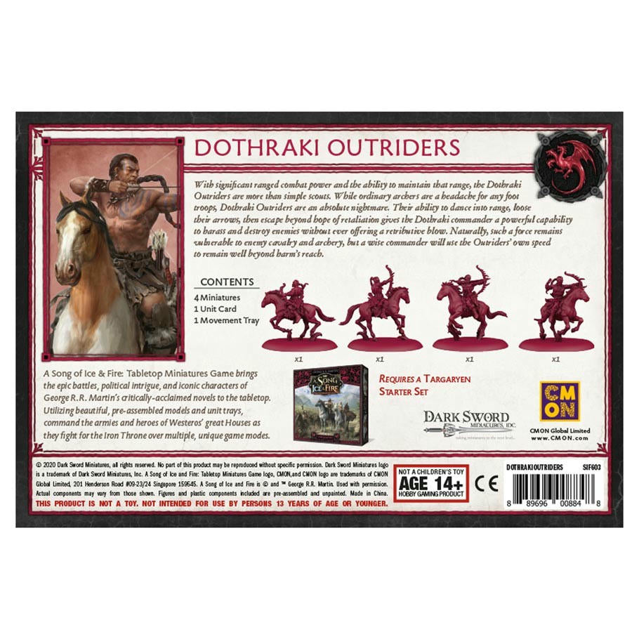 Image of A Song of Fire & Ice Miniatures Game: Targaryen Dothraki Outriders COLSIF603