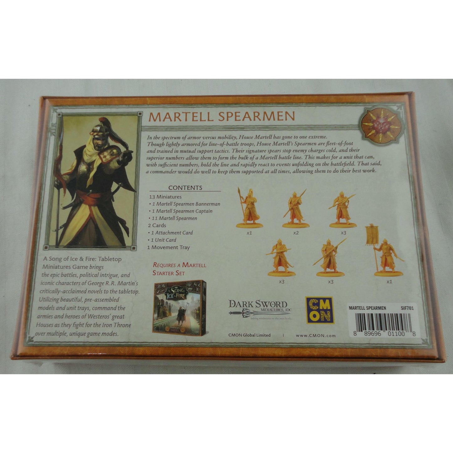 Image of A Song of Fire & Ice Miniatures Game: Martell Spearmen Expansion SIF701