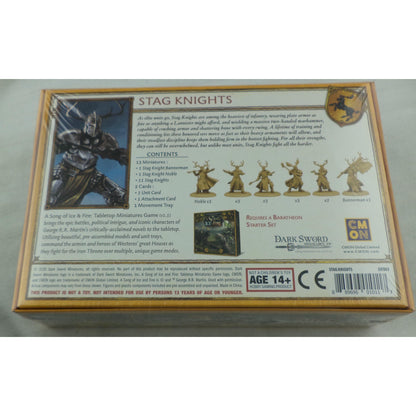 Image of A Song of Fire & Ice Miniatures Game: Baratheon Stag Knights Expansion COLSIF803