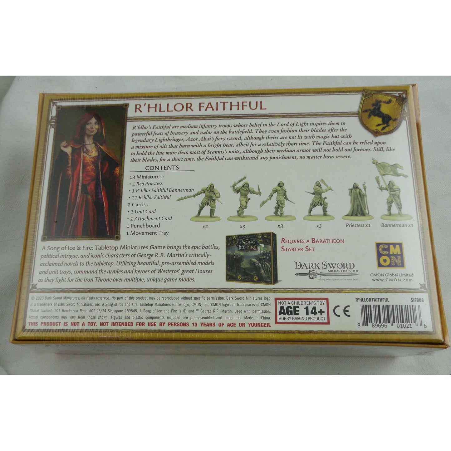 Image of A Song of Fire & Ice Miniatures Game Baratheon R'hllor Faithful Expansion SIF808
