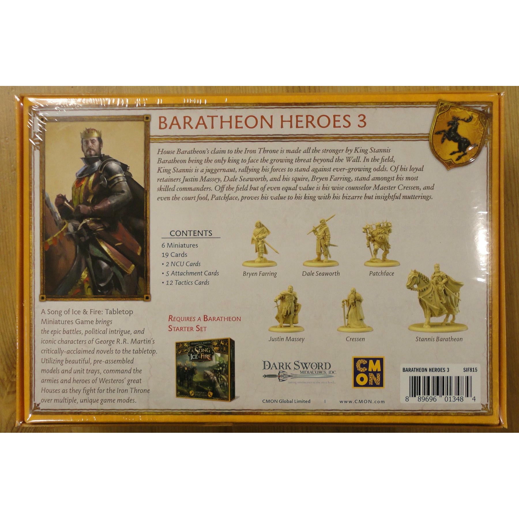 Image of A Song of Fire & Ice Miniatures Game: Baratheon Heroes 3 Expansion SIF815