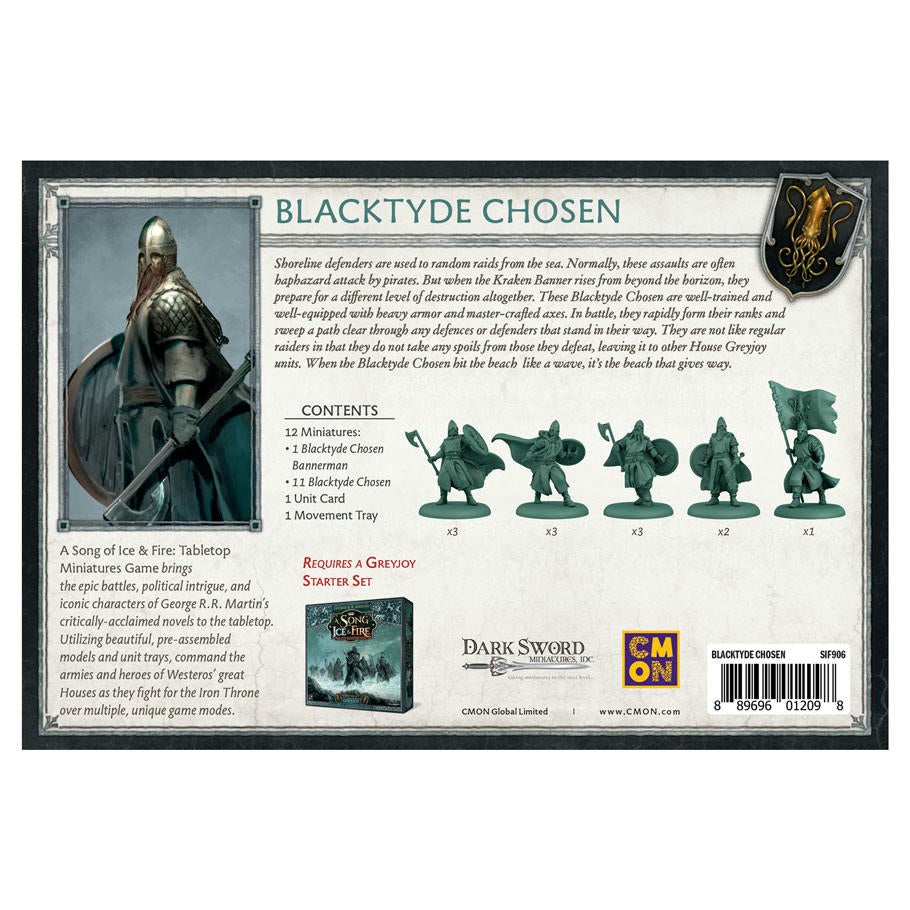 Image of A Song of Fire & Ice Miniatures Game: Greyjoy Blacktyde Chosen Expansion SIF906