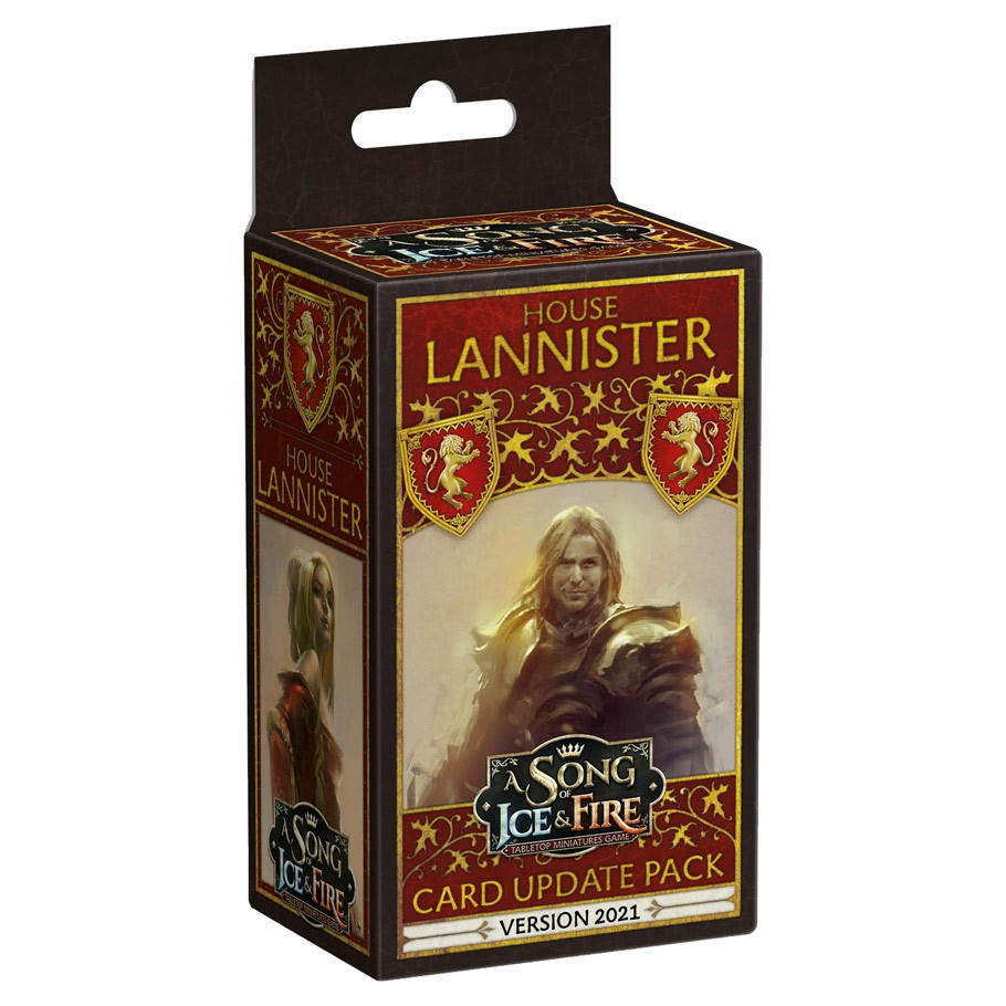 Image of A Song of Fire & Ice Miniatures Game: Lannister Faction Card Update Pack (2021)