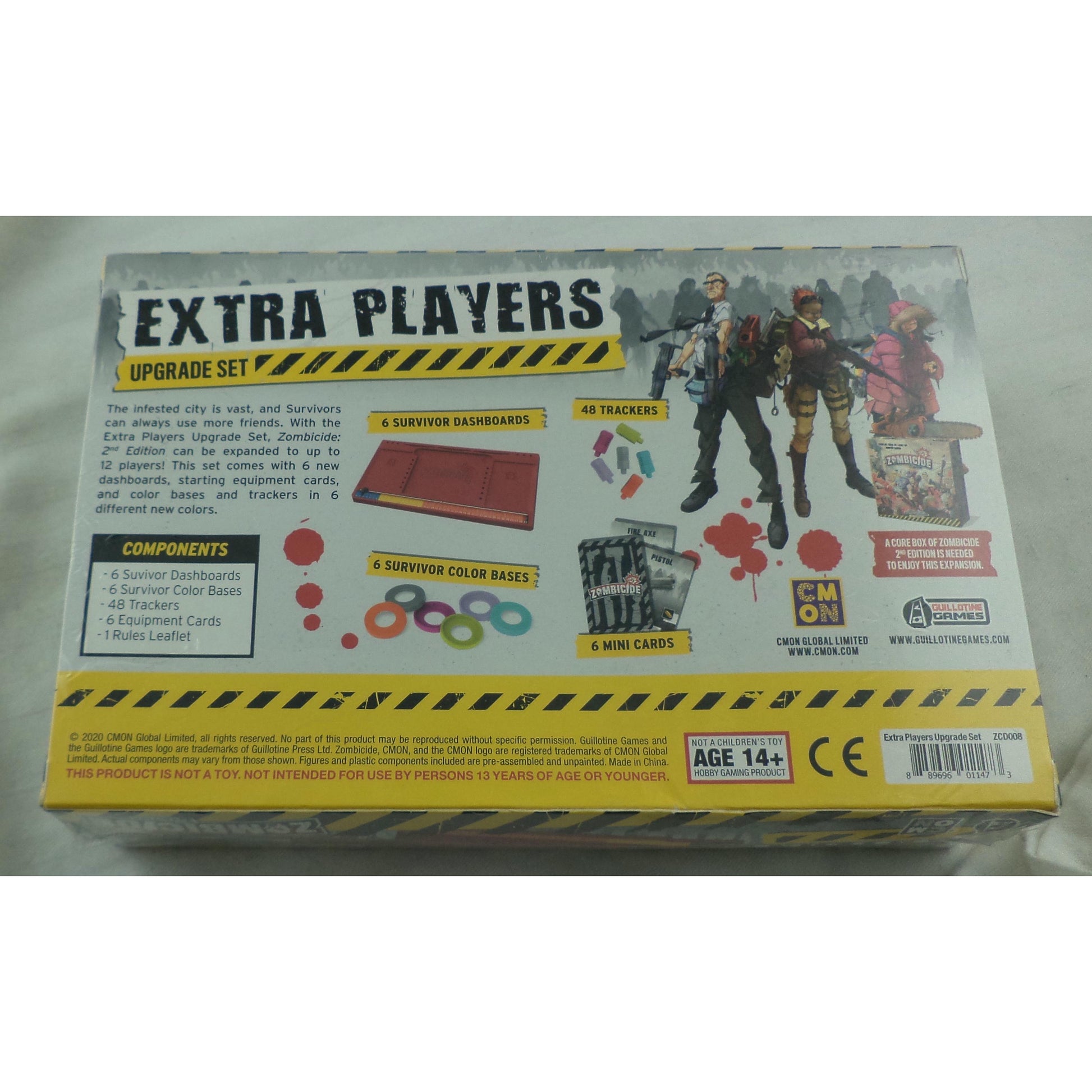 Image of Zombicide 2nd Ed Board Extra Players Dashboard Set CMON ZCD011 Zombiecide
