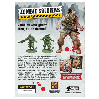 Image of Zombicide 2nd Ed Zombie Soldiers Expansion Set CMON ZCD012 Zombiecide