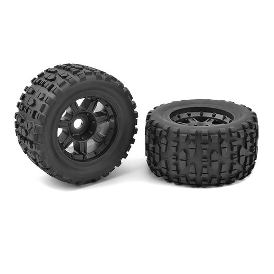 Image of Monster Truck Tires - XL4S - Grabber - Glued on Black Rims