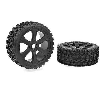 Image of Asuga XLR Off-Road Tires Low Profile Glued on Black Rim