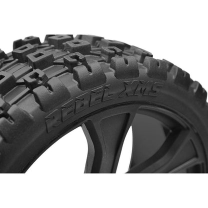 Image of Asuga XLR Off-Road Tires Low Profile Glued on Black Rim
