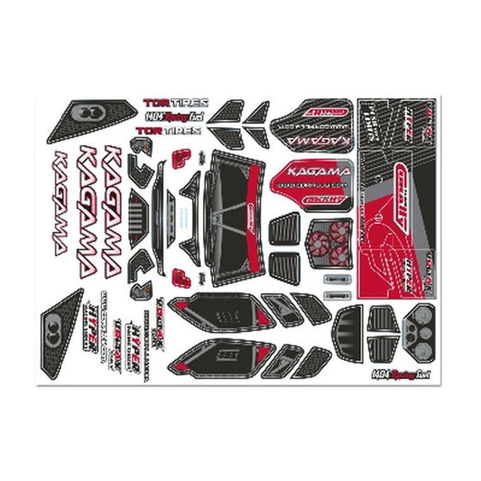Image of Body Decal Sheet - Kagama - Red - 1pc