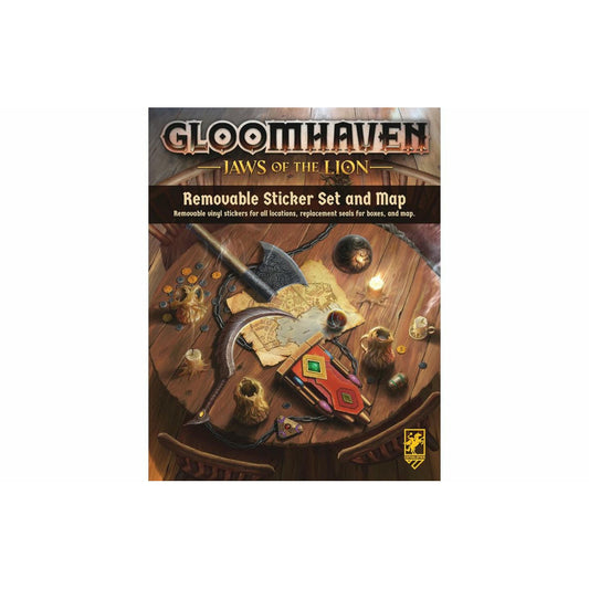 Image of Gloomhaven Jaws of the Lion Removable Sticker Set & Map Cepholofair CPH0502