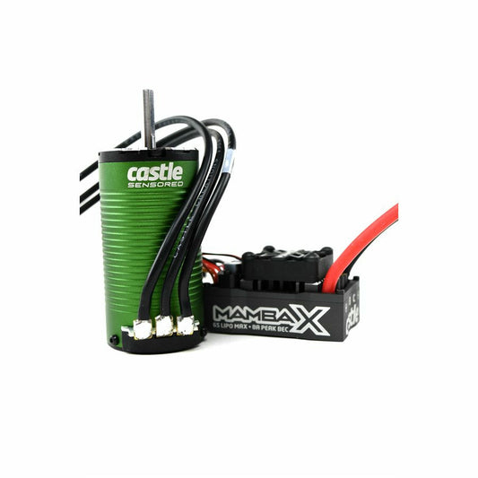 Image of Castle Creations Mamba X 1/10th ESC & 2400kV 1415 Sensored Brushless Motor