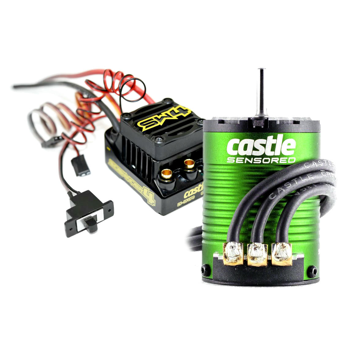 Image of Castle Creations Sidewinder 4 ESC & 1406-5700kV Brushless Motor 010-0164-02 3.2