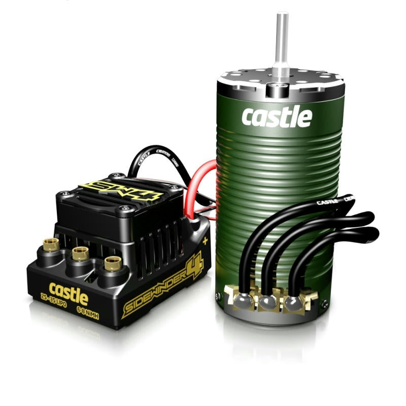 Image of Castle Creations Sidewinder 4 ESC & 1415-2400kV 4x4 Monster Truck Motor Combo