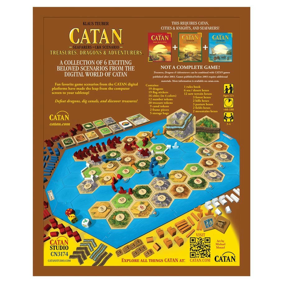 Image of Catan Treasures, Dragons & Adventurer's Expansion by Catan Studios CSICN3174