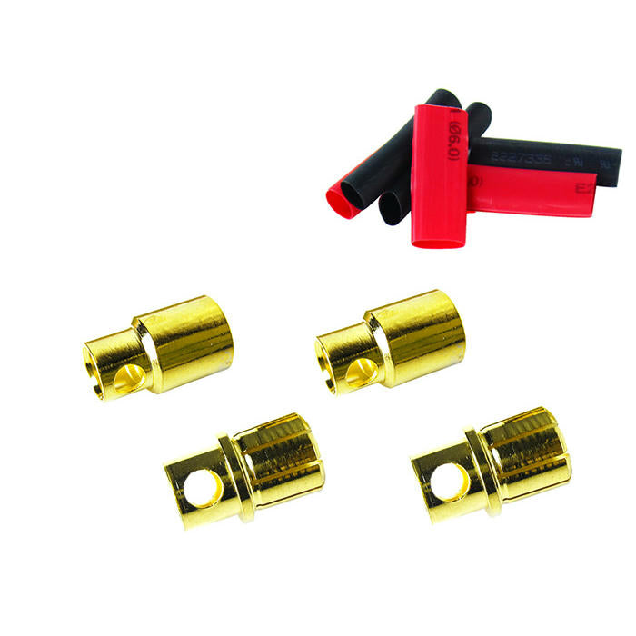 Image of Lectron Pro 8mm Bullet Connectors ( 2Male, 2Female) CSRBC8MM-2